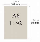 Image result for What Is the Size of A6 Paper Real Life