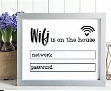 Image result for Guest Wi-Fi Sign Home