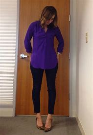 Image result for Purple Shirt with Jeans