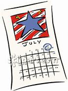 Image result for Calendar July Month Clip Art