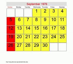 Image result for Calendar Catholic 1976