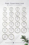 Image result for My Ring Size Chart