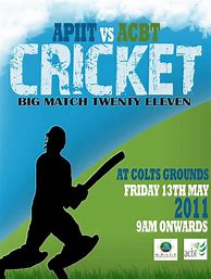 Image result for Cricket Poster