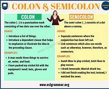 Image result for Function of Semicolon