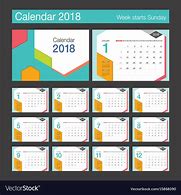 Image result for Calendar Design for 2018