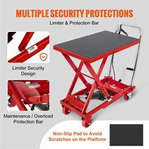 Image result for Vevor Hydraulic Lift Table Cart