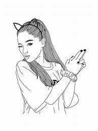 Image result for Ariana Grande Coloring Pages