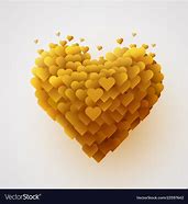 Image result for Yellow 3D Heart