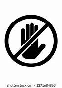 Image result for Don't Touch Sign Clip Art