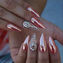Image result for Rose Gold French Tip Nails