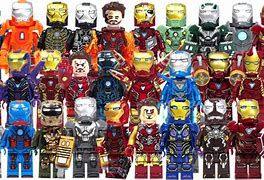 Image result for LEGO Iron Man Mark Suits