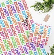 Image result for Personalized Wrapping Paper James