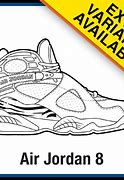 Image result for Jordan 8 Coloring Pages