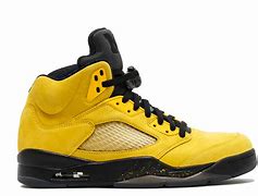 Image result for Yellow and Black Jordan 5s