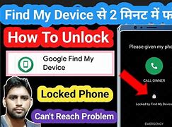 Image result for How to Unlock Find My Phone