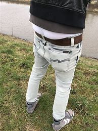 Image result for Sagging Jeans with Loose Belt