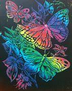 Image result for Scratch Art Butterflies