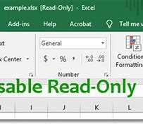 Image result for How to Remove Read-Only Mode in Excel