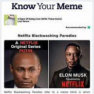 Image result for Netflix Black Washing Memes