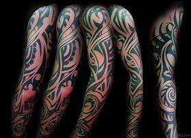 Image result for Tribal Full Sleeve Tattoo+
