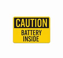 Image result for Battery Warning Sticker