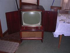Image result for Old Wooden TV