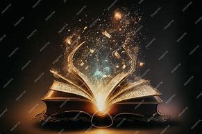 Image result for Book with Magic Coming Out