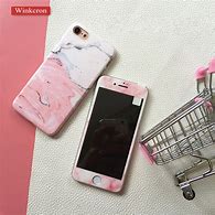 Image result for Straight Edge Tempered Glass iPhone Case Pink