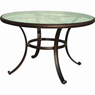 Image result for 43 in Glass Top Patio Table