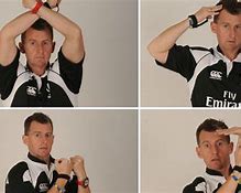 Image result for Rugby League Referee Hand Signals