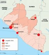 Image result for Liberia Population Map