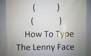 Image result for How to Type a Lenny Face with Keyboard