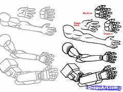 Image result for Torn Robot Arm Drawing