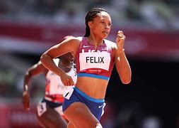 Image result for Allyson Felix Coming Out of Block