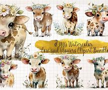Image result for Cute Cow Watercolor
