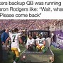 Image result for Aaron Rodgers Injury Meme