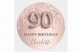 Image result for 90 with Roses Rose Gold