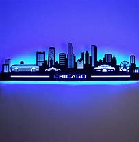Image result for Neon Skyline Wall Art
