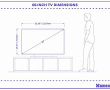 Image result for TV 60 Inch Lengthقياس