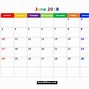 Image result for Free Printable Monthly Calendar June 2018