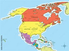 Image result for Blank Map of North America