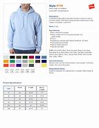 Image result for Hanes Sweatshirt Size Chart
