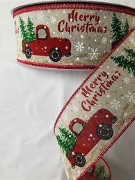 Image result for Red Truck Christmas Ribbon