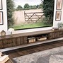 Image result for 80-Inch Floating Rustic TV Stand