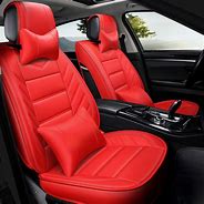 Image result for Red Leather Car Seats
