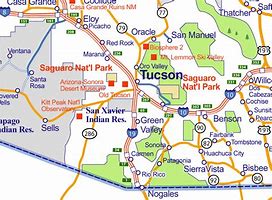 Image result for Tucson Arizona Map Area