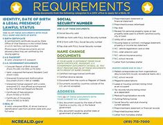 Image result for Real ID Checklist