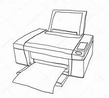 Image result for Ink Jets Printer Sketch