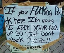 Image result for Funny No-Parking Notes