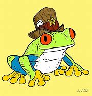 Image result for Cute Frog with Cowboy Hat Drawing
